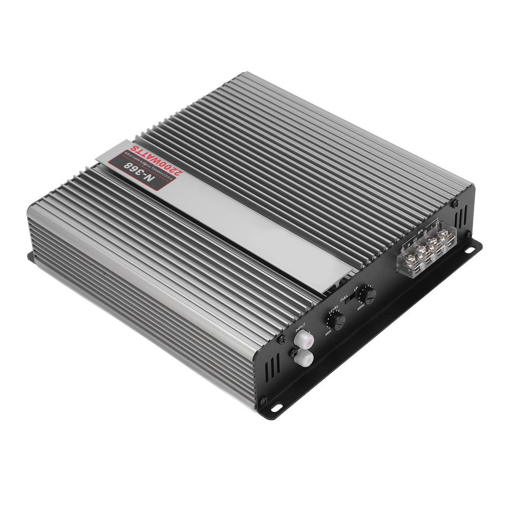 12V 2200W argintiu amplificator stereo auto universal Amplificator audio subwoofer pentru automobile