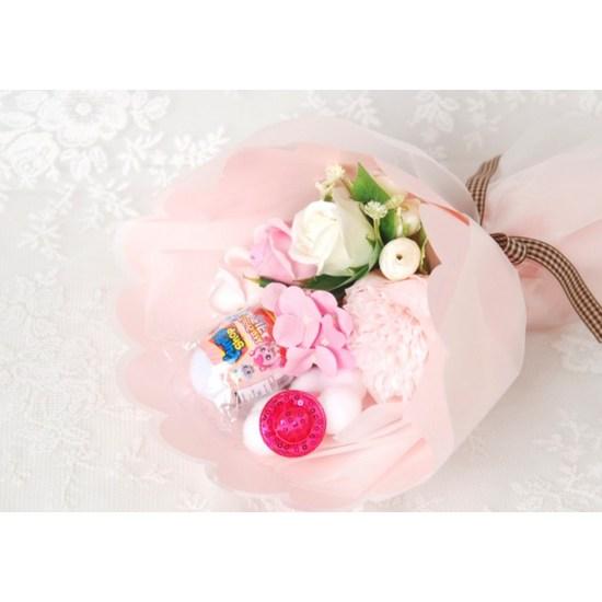 Bluen artificial flower random tiny pinky ring bouquet, pink, 1 piece, a popular character in Korea