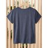 Leopard print Apple teacher life print for women T Shirt 2026 Spring and summer fashion short sleeves Casual loose-fitting slimming top for daily
