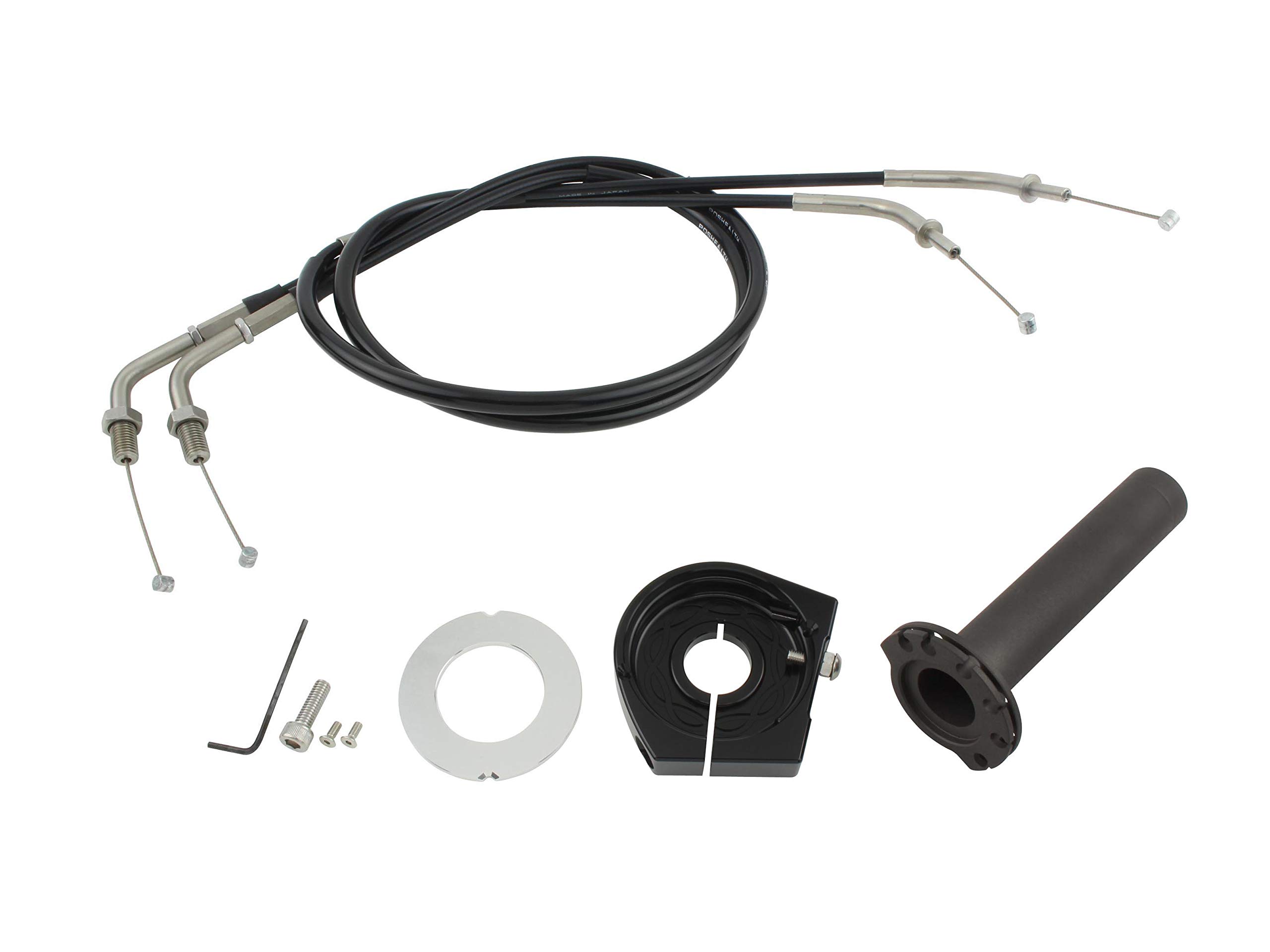 POSH FAITH Motorcycle Parts Slim Line High Throttle Kit Black ZRX1200 DAEG 072567-K1