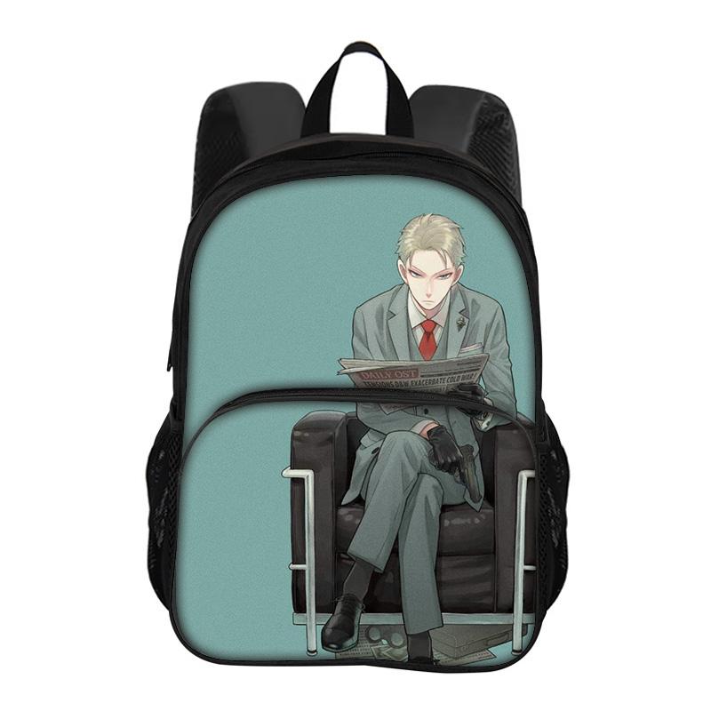 SPY×FAMILY Ronde Voorzak Rugzak Veelzijdig Modetrend Cartoon Jongen en Meisje School Verjaardag Beste Cadeau
