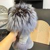 Genuine Rex Rabbit Fur Lion Plush Doll - Cute Children's Toy and Hanging Ornament 