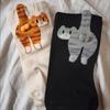 Cute Cartoon Cat Socks with Balls Kawaii Cotton Sock Breathable Soft Socks Girl Women Socks Creative Gifts for Cat Lovers Sox