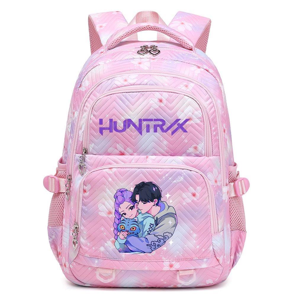 Kpop Demon Hunter Girl Group Trendy Lightweight School Backpack - Large Capacity, Double Shoulder, Korean Style