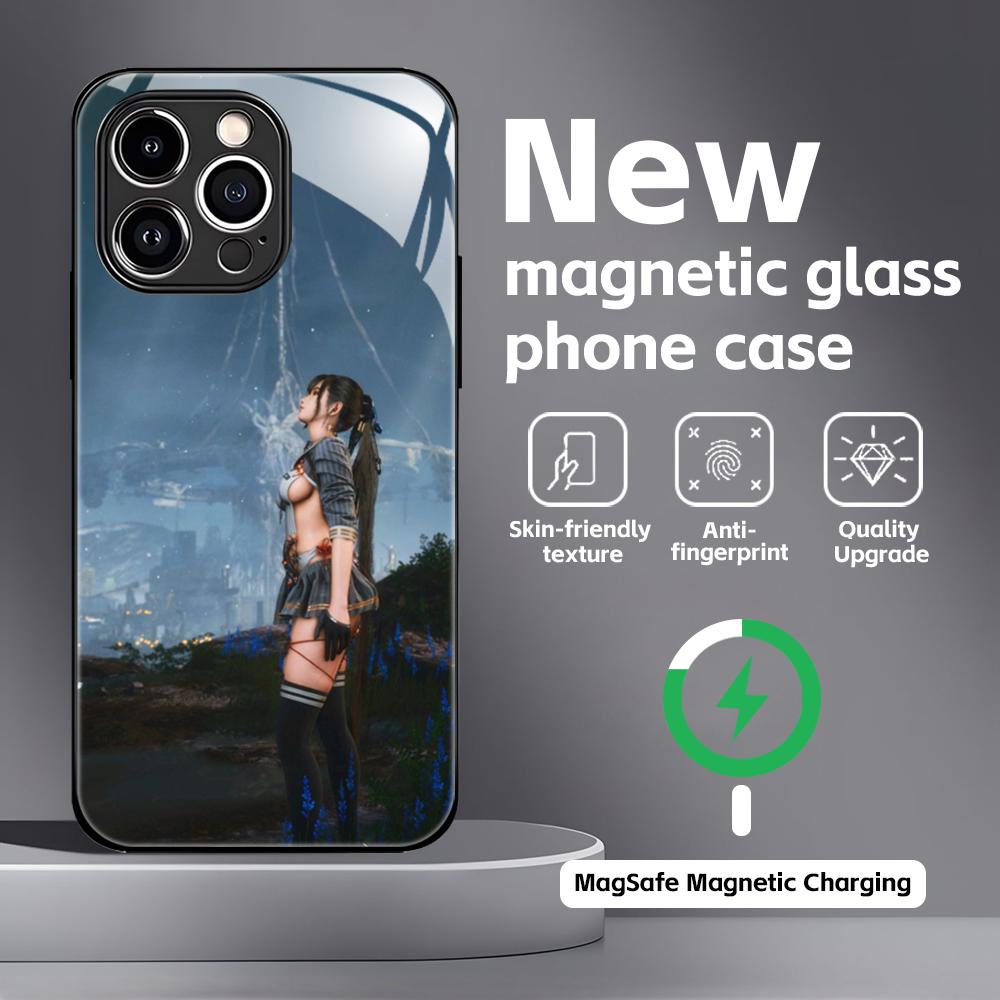 

HOT GAME S-Stellar B-Blade Phone Case For iPhone 16 15 14 13 12 11 X XR XS 8 Plus Mini Pro Max Glass Magnetic Case iPhone 13 Pro
