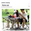 Folding Portable Carbon Steel Camping Table and Chairs Set for Outdoor Dining and Street Stalls