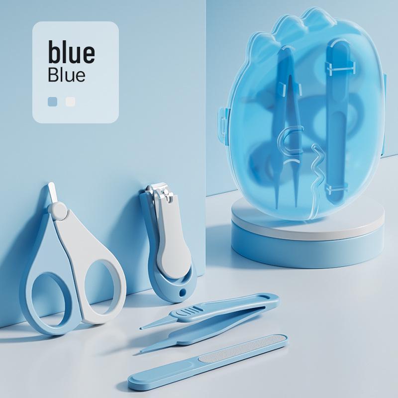 Safe Baby Nail Clipper Set: Anti-Pinch Scissors & File for Newborns and Children