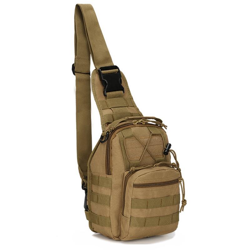 Shoulder Bag 800D Waterproof Oxford Small Chest Bag Outdoor Sports Sling Backpack for Hunting Hiking Camping