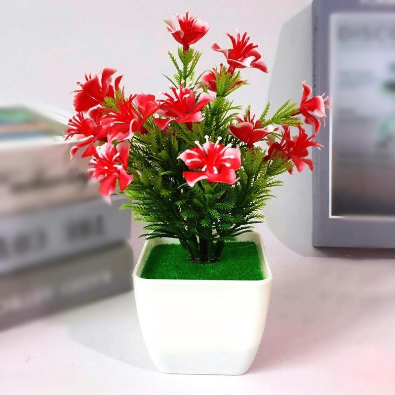 Allergy Mini Simulation Blossom Bonsai Artificial Plant for Home Office