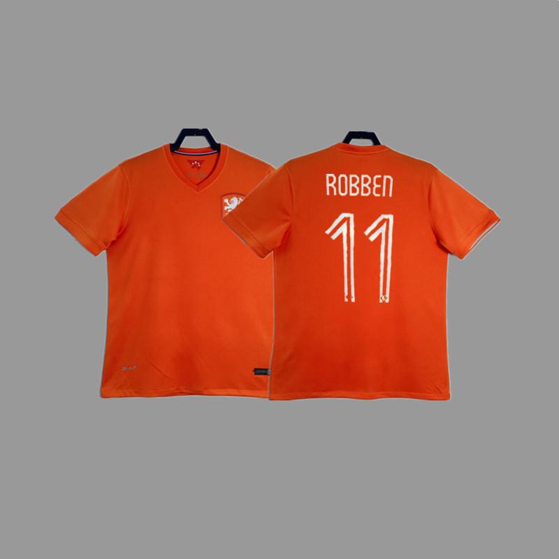 Retro jersey, football jersey, classic nostalgic replica Thai jersey, game training jersey, short-sleeved sportswear.