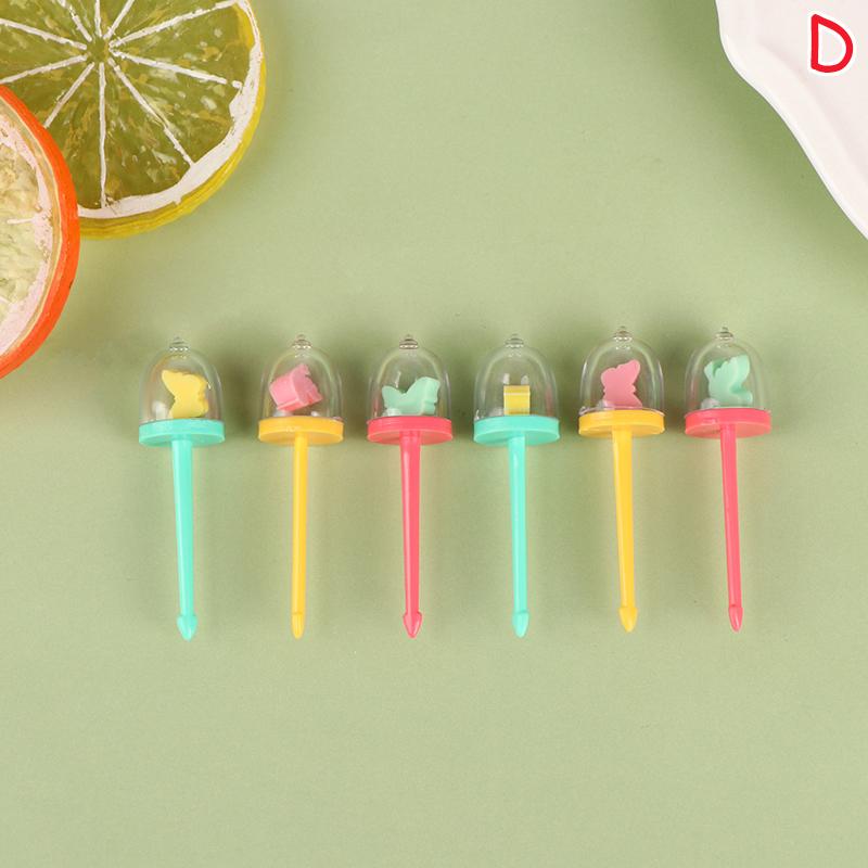 

5 шт/9 шт милый мультфильм рождественские фруктовые вилки детские закуски десерт выбор Tookpick