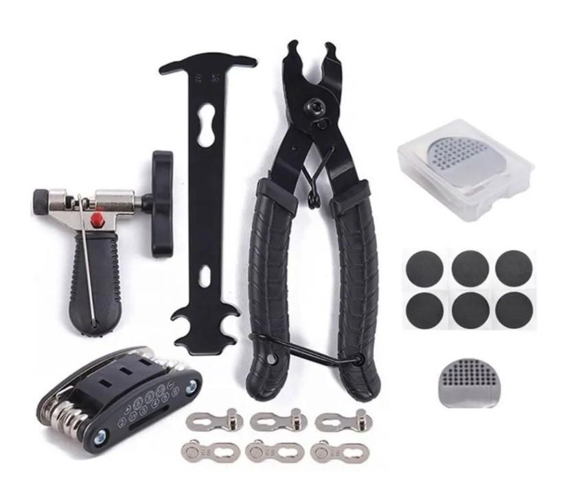 Mountain Bike Chain Tool Set: Caliper, Breaker, and Magic Buckle Pliers