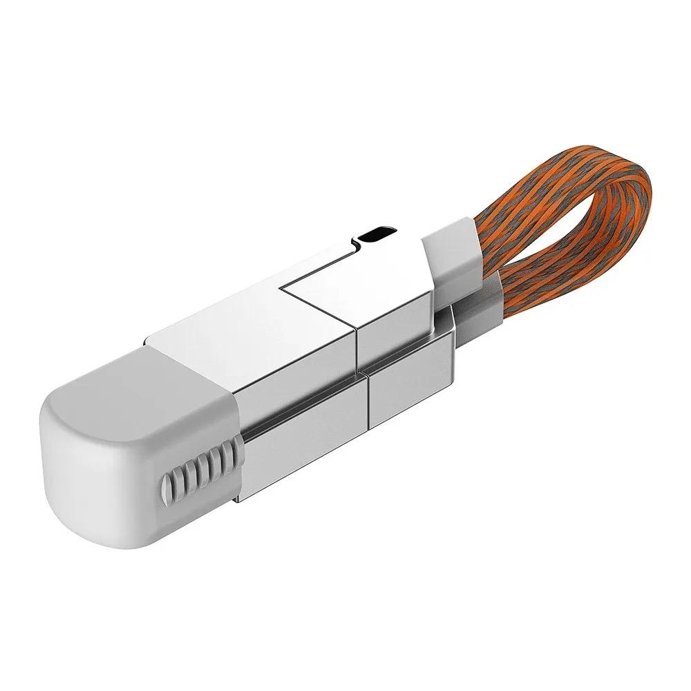 240/65w Fast Charging Foldable Bracket Data Cable 2-in-1 Data Wire Foldable Phone Tablet Stand Type-C To Type-C /USB-A To Type-C