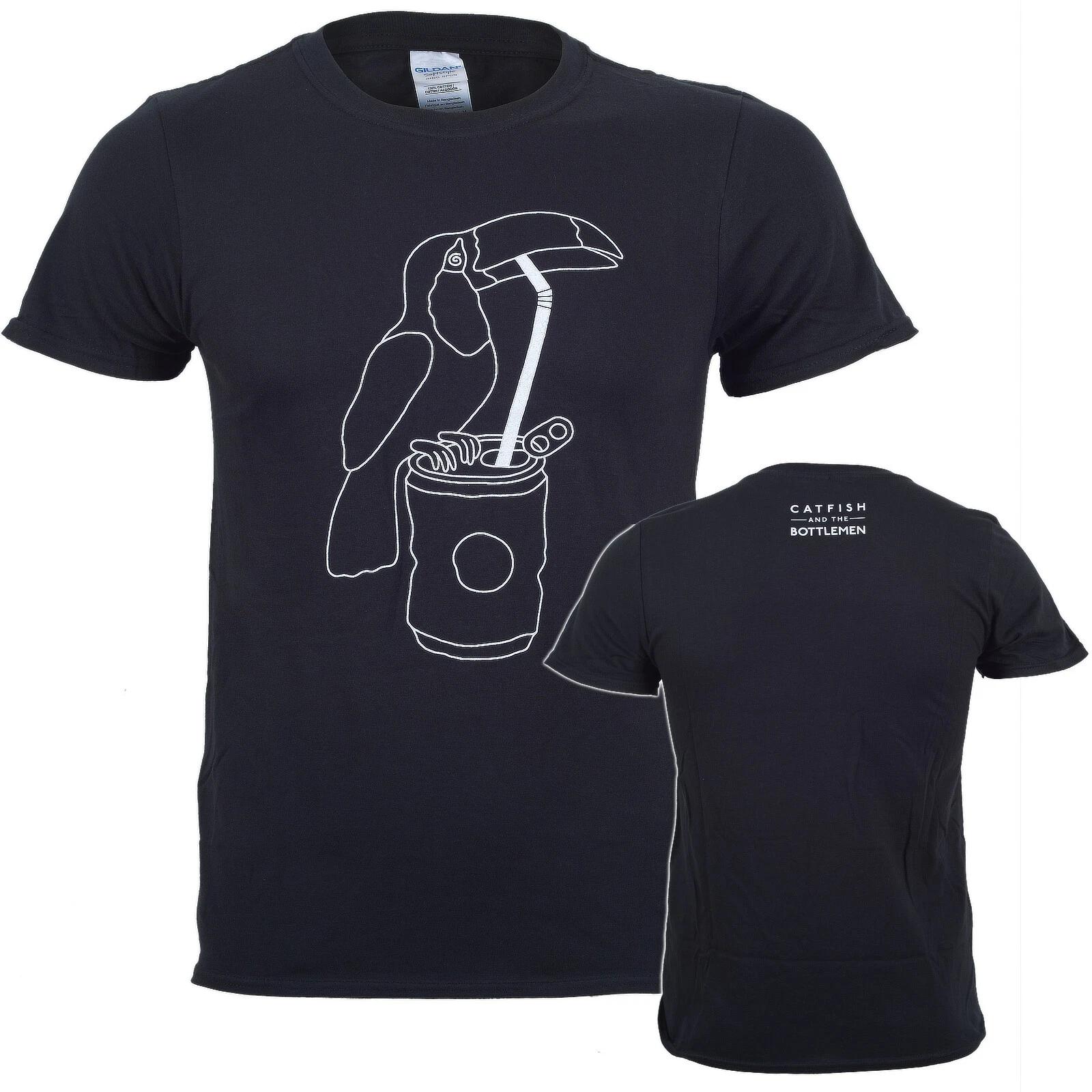 Official Catfish and the Bottlemen T Shirt The Balance Album Toucan New Black S