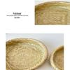 ZISIZ Handmade Double-Layer Round Bamboo Fruit & Bread Basket