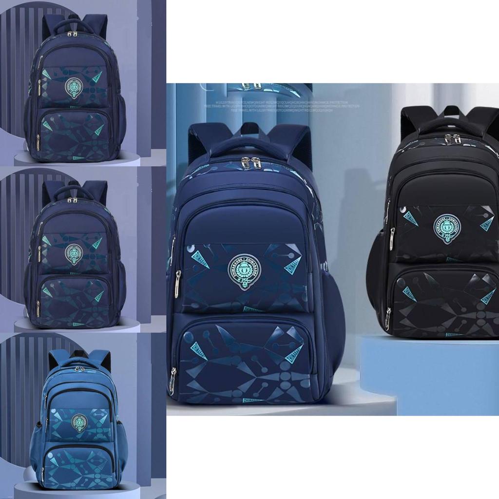 Trendy Korean Style Casual Children's Backpack For Grade 1 To 6 Lightweight Nylon School Bag