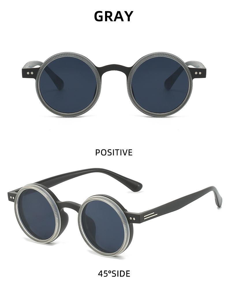 2026 New Retro Adjustable Zoom Round Frame Sunglasses Polarized Sunscreen Outdoor Men's Premium Sunglasses Women