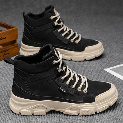 Autumn and Winter New High-top Sports Outdoor Shoes Men's Mountaineering Hiking Short Boots Medium-top Casual Men's Shoes