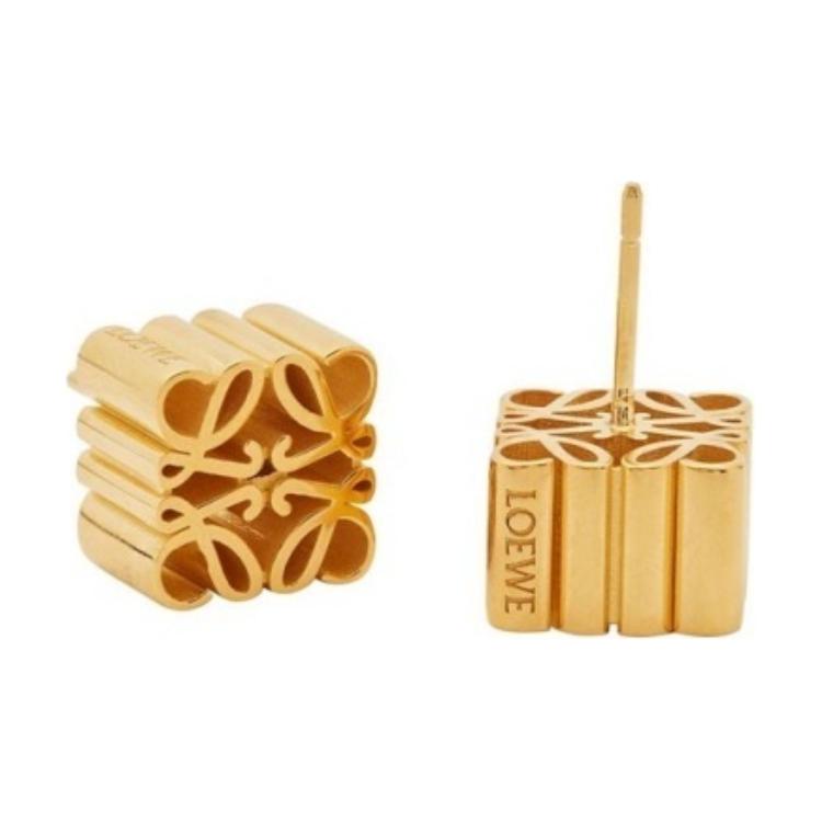Loewe Silver Anagram Earrings Women Earrings Gold J821239X048130