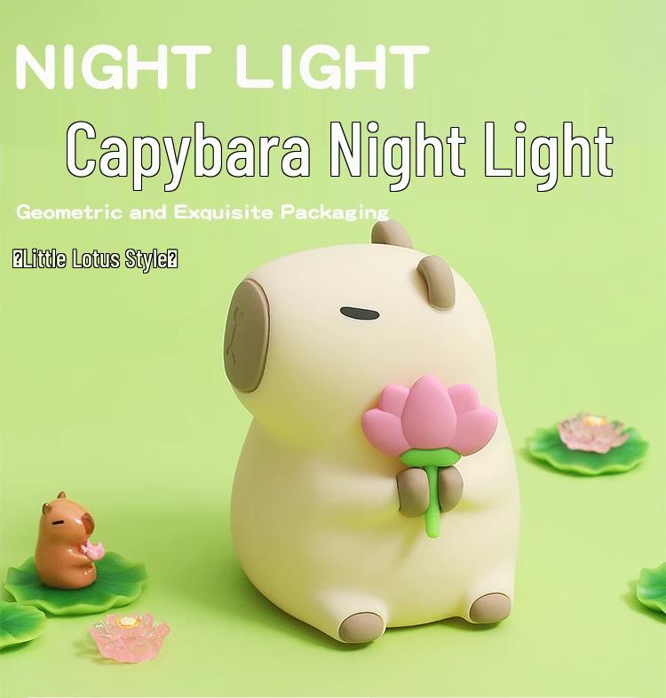Capybara Night Light: Perfect Birthday Gift or Cute Ornament for Kids & Friends