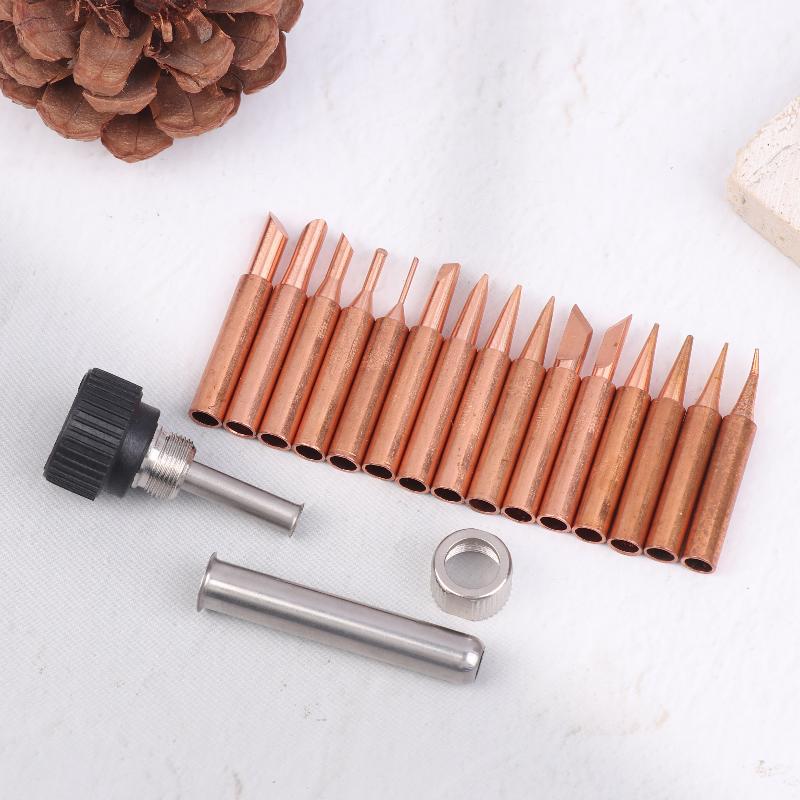 900 Reines Kupfer Lötkolbenspitze Lötkolbenspitze Reines Kupfer Nicht-Magnetisch Löthorn Elektrische Lötkolbenspitze