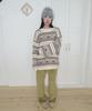 FUNFROMFUN Nomad Fair Isle Pullover, Brown