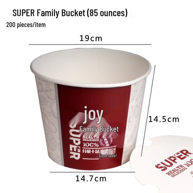Snack Platter Box: Small Snacks & Fried Chicken Family Bucket with Four-Compartment Round Plate