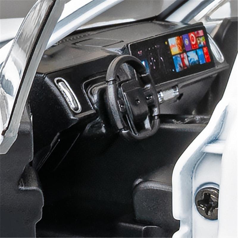1/32 LEADING IDEAL L9 Alloy New Energy Car Model Diecasts Metal Electric Vehicles Car Model Sound Light Simulation Kids Toy Gift