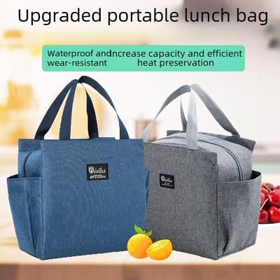 Geïsoleerde Waterdichte Student Lunchtas - Verdikte Aluminiumfolie Handtas