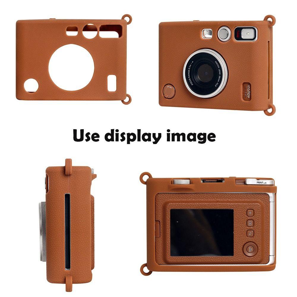 Solid Color Silicone Protective Cover for Fujifilm Instax Mini EVO Instant Camera Case Accessories Soft Shell Leather Protector