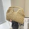 Handcrafted Woven Shoulder Bag For Women Summer Casual Travel With Inner Pouch