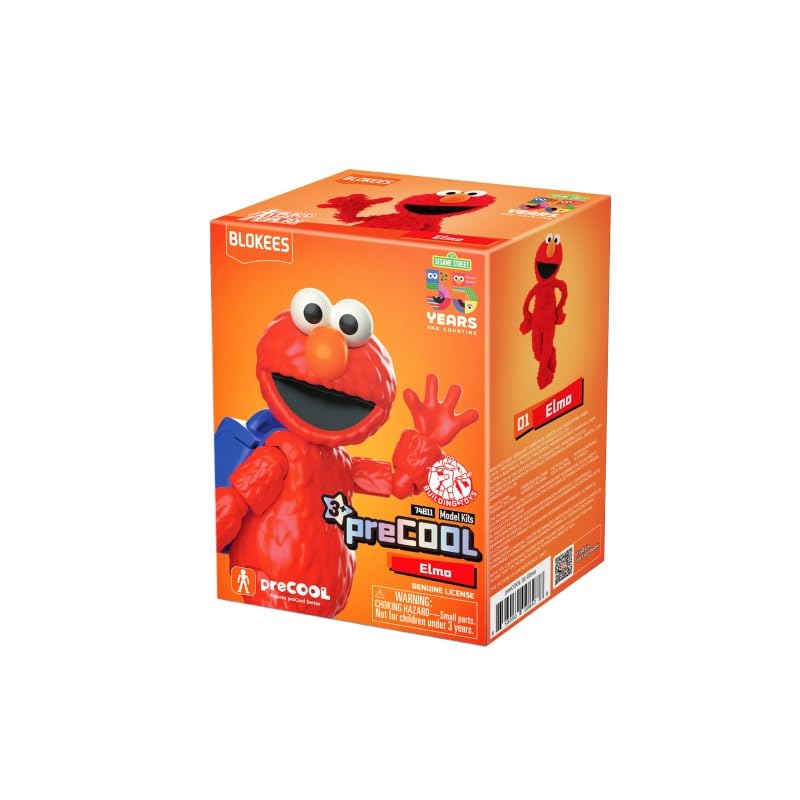 

Blokees Figures Sesame Street preCOOL ABS Resin Painted Finished Figure Elmo