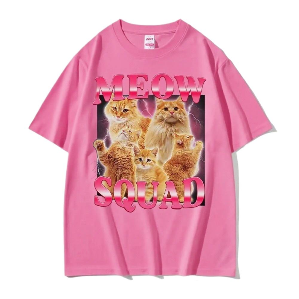 

Fun Cat Men s Printed Short Sleeve Summer Casual Versatile Street Atmosphere T-Shirt Cool Breathable Oversized Top 4XL