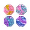 Round Push Pop Bubble Sensory Toy Silicone Fidget Stress Relief Tool for Anxiety and Focus with Durable Soft Material for Adults Kids