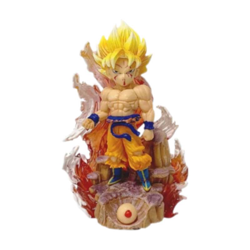 

Son Dragon Ball Goku Super Saiyan One Figurine Anime Xmas Room Model Ornament Son Goku