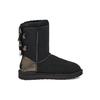 UGG Bailey Daim Chaud Baily Nœud Polaire Court Bottes de Neige Femmes bottes Noir 1120884-BLK