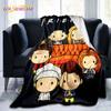 Friends Blanket Quilt TV Show Flannel Blankets Throw Blankets for Sofa Couch Bed Letter Print Plush Blanket for Children Aldults