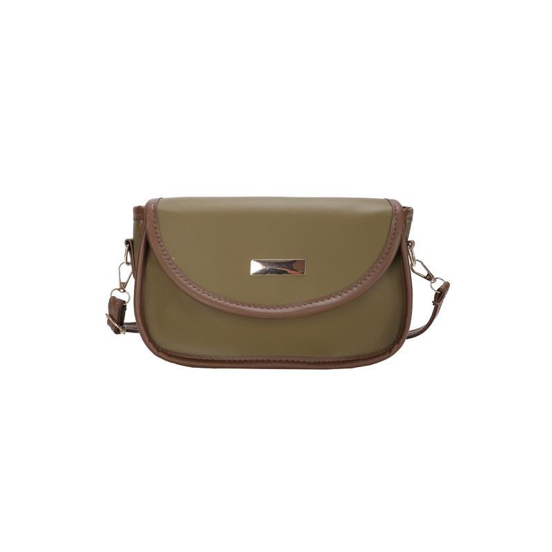 Elegant Green Mini Square Bag For Women Trendy Casual Commuter Pu Material зелёный