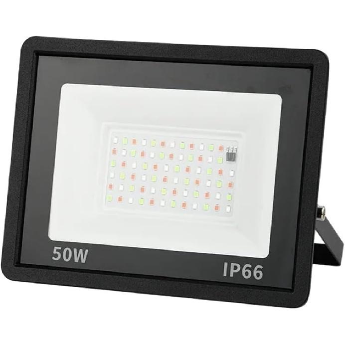 LED RGB Floodlight Reflector Outdoor Lighting AC 220 20W 30W 50W 100W IP66 Waterproof Outdoor RGB Spotlight Landscape Lighting for