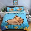 Fashion Capybara Cute Cartoon Bedding Set Single Twin Full Queen King Size Bed Set Kids Bedroom Duvetcover Sets Bed Sheet Set