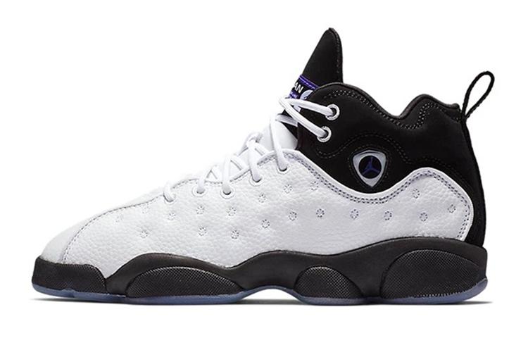 Jordan Jumpman Team II Cushioning Support Mid Top Children's Basketball Shoes Teenagers 820273-104