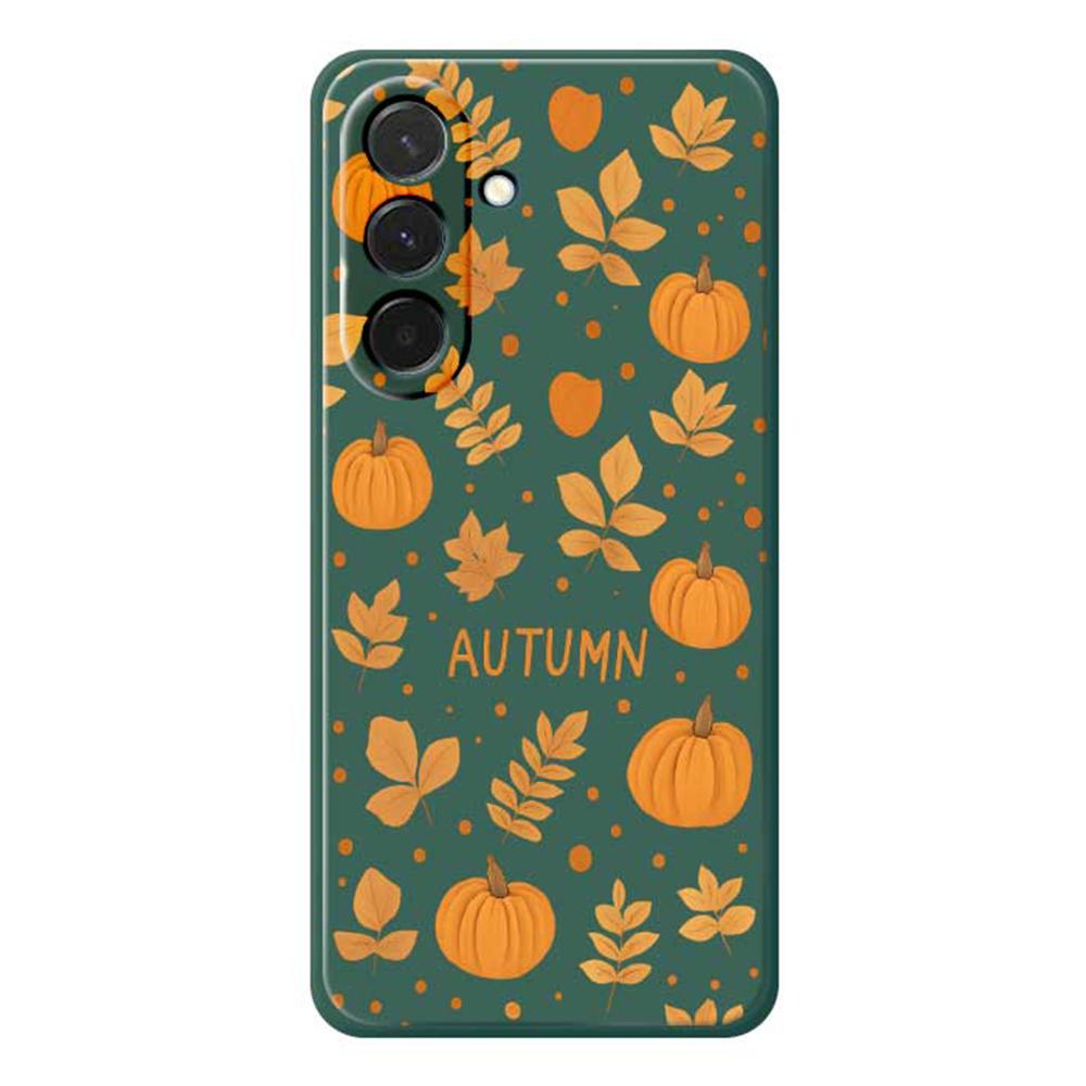 For Samsung Galaxy A36 5G Case Autumn Theme Pattern Printing Straight Edge TPU Phone Back Cover