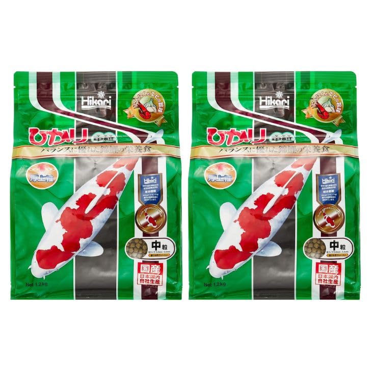 Kyorin Hikari Medium Grain 1.2kg X 2 Bags for Nishikigoi