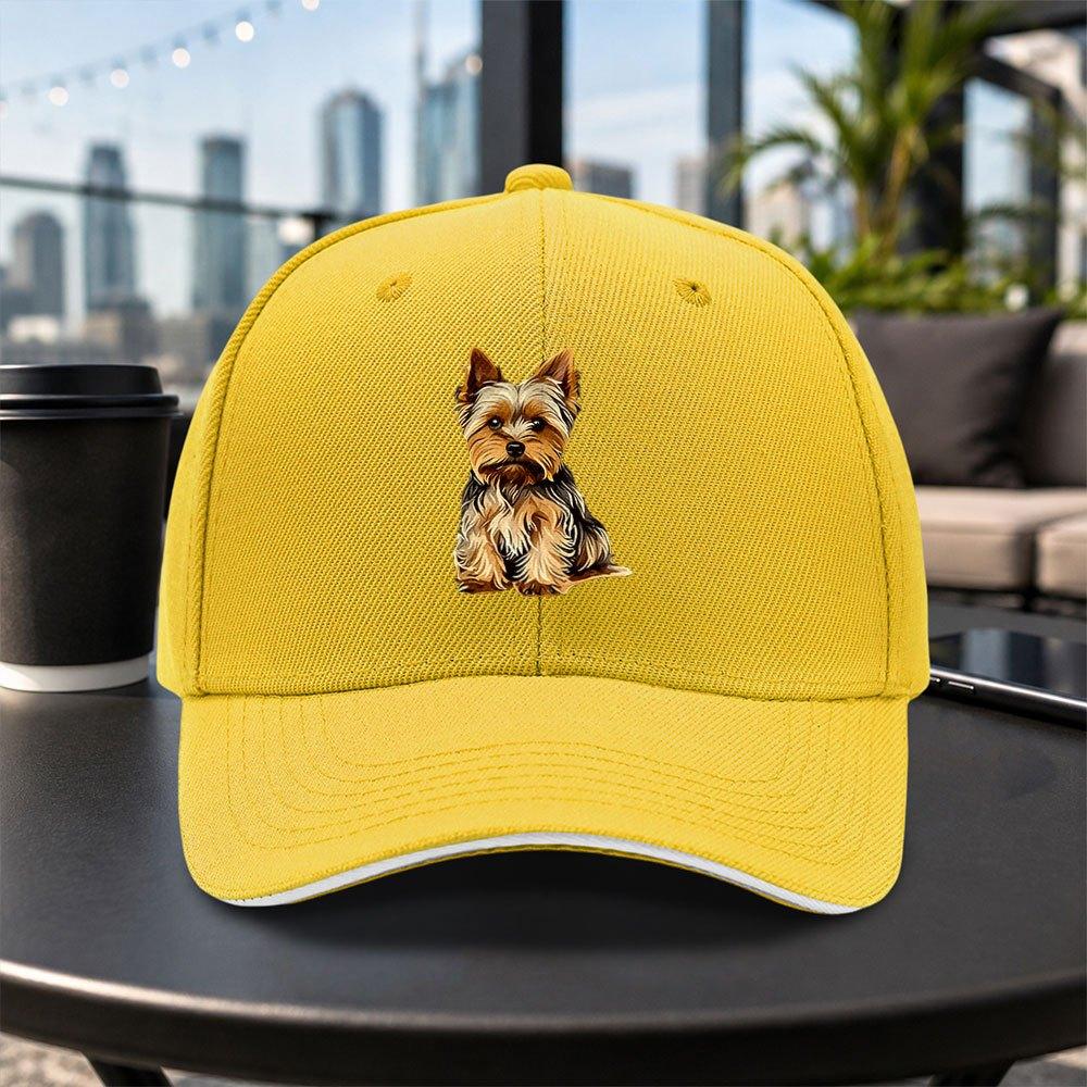 Yorkshire Terrier Print Baseball Cap Unisex Adjustable Duckbill Hat Lightweight Casual Outdoor Gift Multiple Colors
