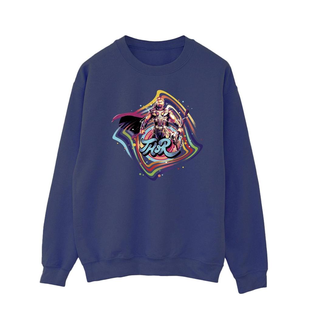 Marvel Mens Thor Love And Thunder Thor Swirl Sweatshirt