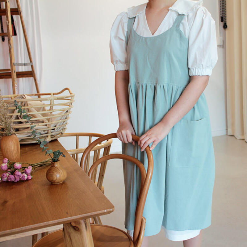 

Luna Belle Cotton Linen Apron mustard