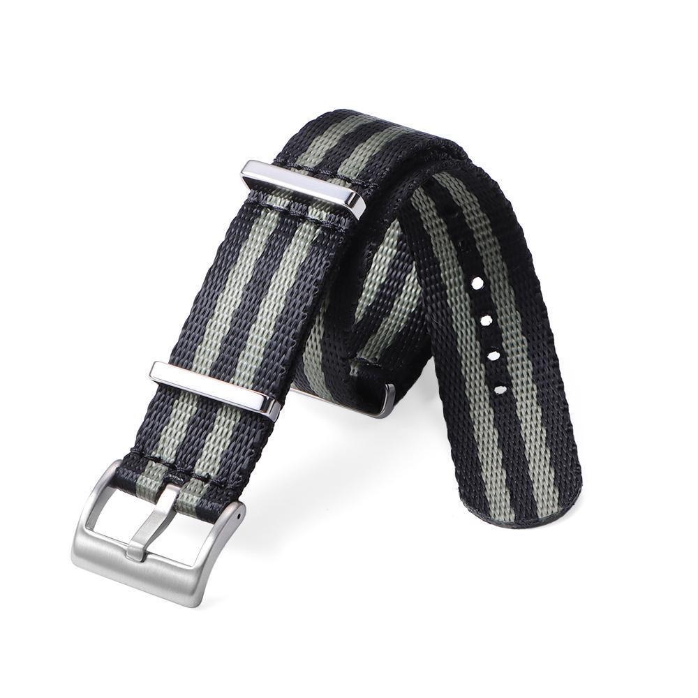 Cinturini per Orologi 20mm Cinturini in Nylon per Omega 007 per Seamaster 300 Anello Singolo Tela Militare Braccialetti di Ricambio Cinturini Sportivi per Polso