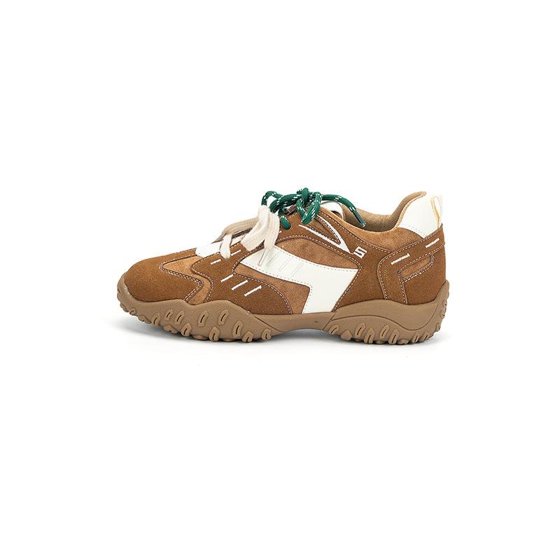 ~ Leather thick-soled inner height increased by 5 cm, rest ballet shoes, sports shoes for women