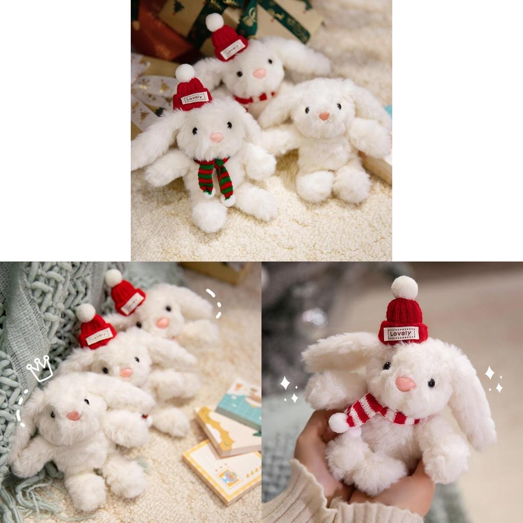 Toy Rabbit Plush Bag Pendant Cute Plush Backpack Ornament Christmas Keychain