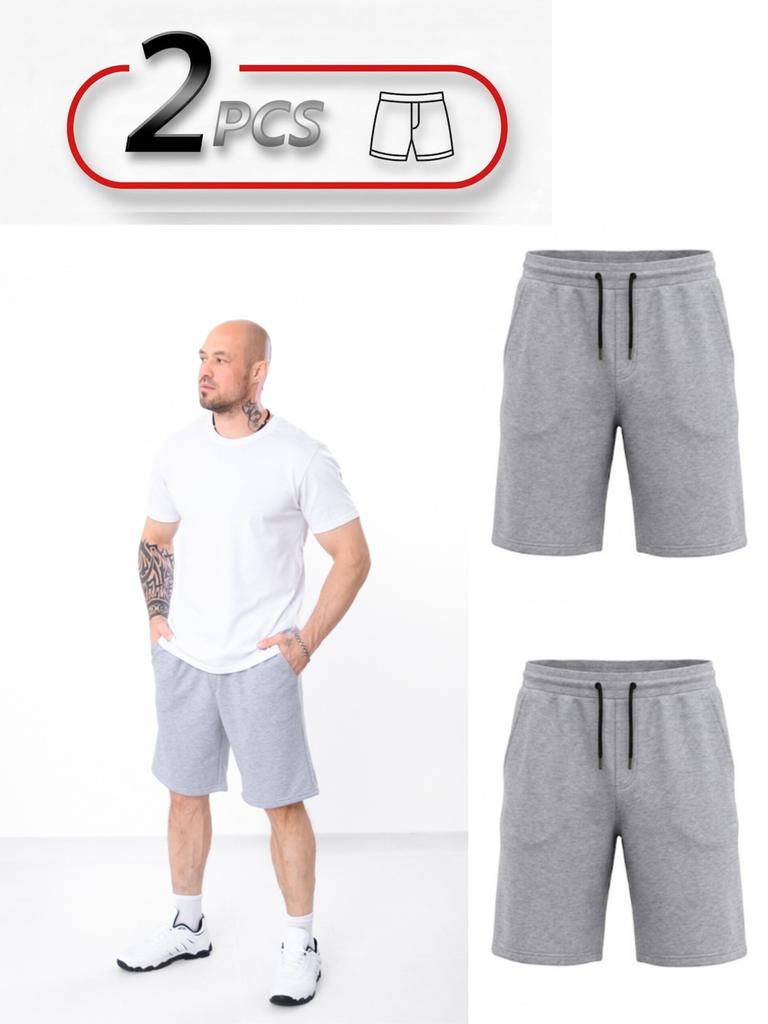 Men's Basic Shorts Set 2-Pack (Plus Size) Summer 8429-104-pak2 HC